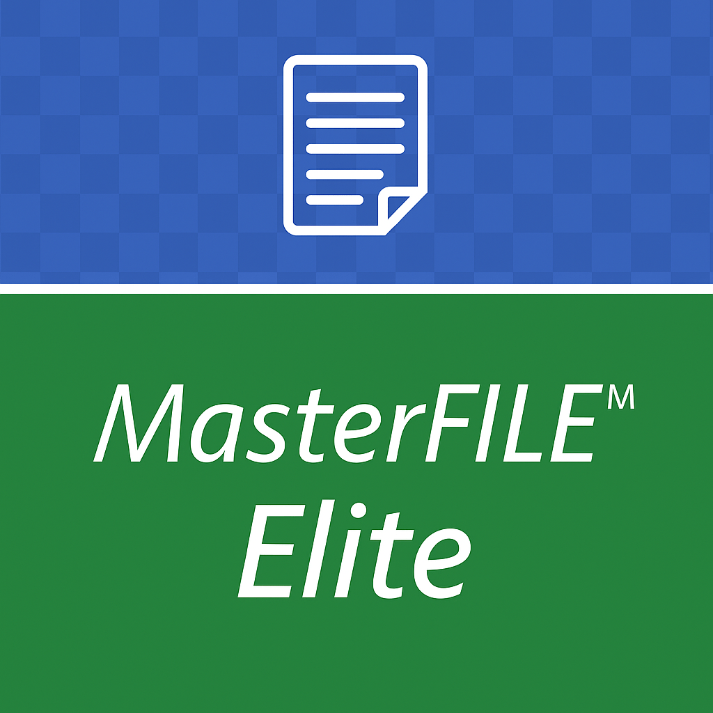 MasterFILE Elite logo