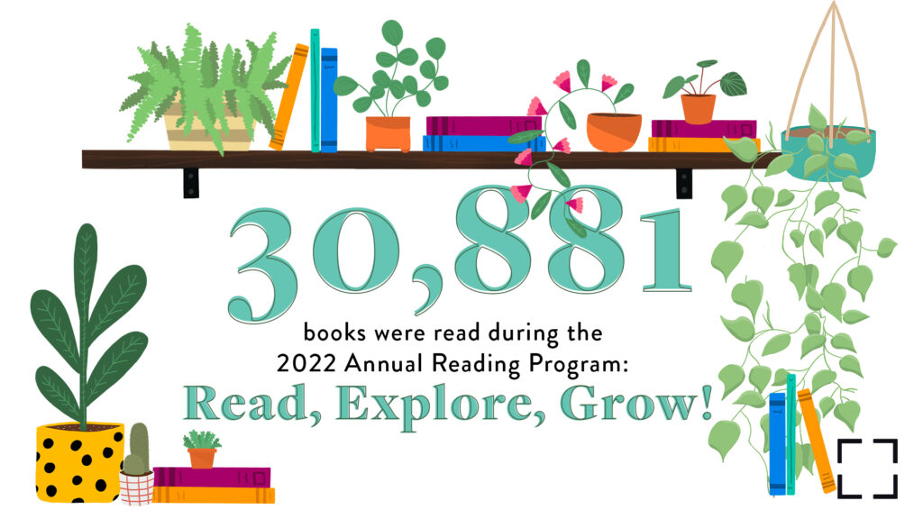 In 2022, 30,881 books were read during the Annual Reading Challenge