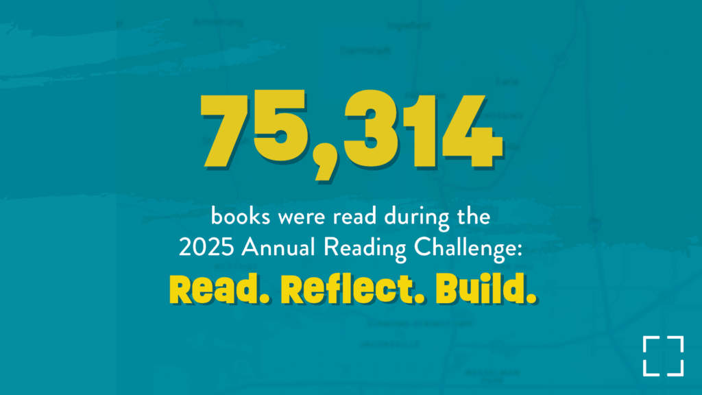 75,314 books were read during the 2025 Annual Reading Challenge: Read. Reflect. Build.